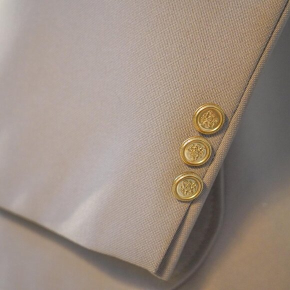 Towncraft 42S Men’s Blazer Beige Gold Buttons USA Made Classic Fit Vintage - Picture 4 of 15